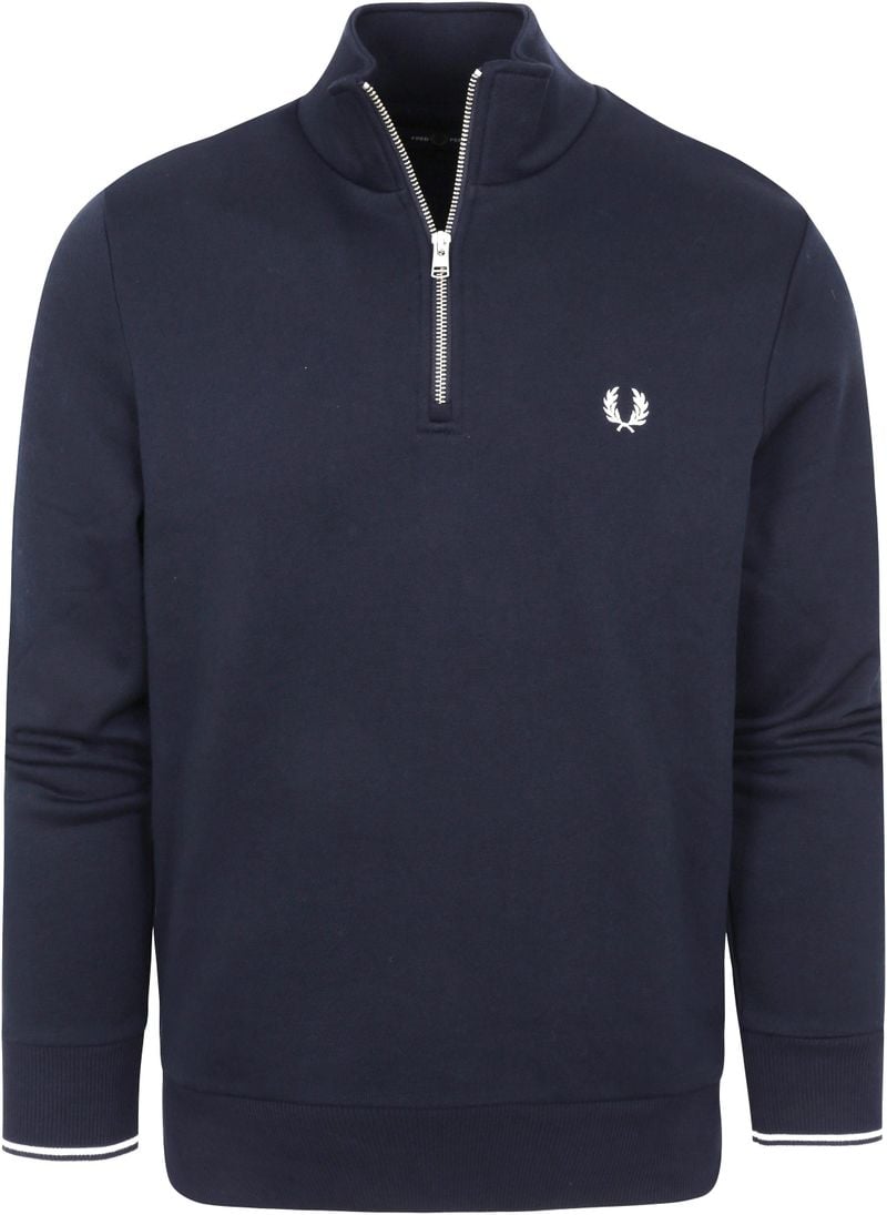 Fred Perry Half Zip Pullover Navy Blau - Größe M von Fred Perry