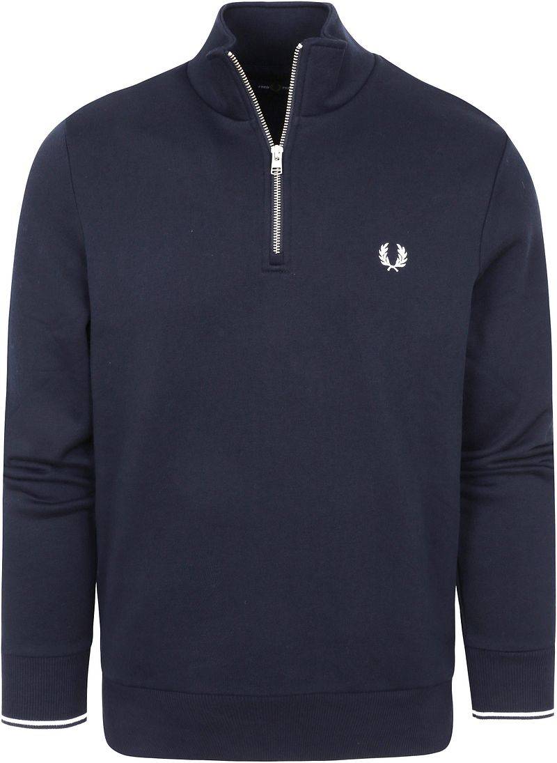 Fred Perry Half Zip Pullover Navy Blau - Größe XXL von Fred Perry