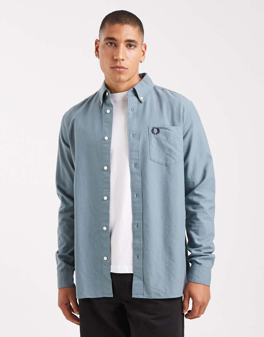 Fred Perry - Hellblaues Oxford-Hemd von Fred Perry