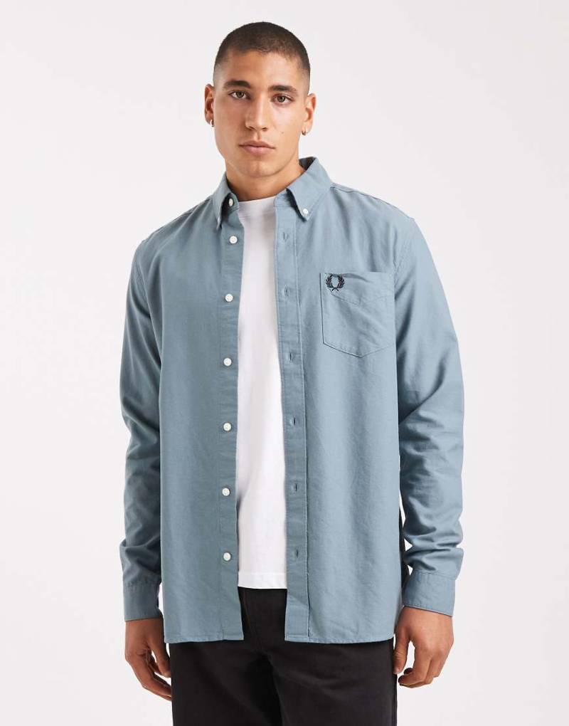 Fred Perry - Hellblaues Oxford-Hemd von Fred Perry