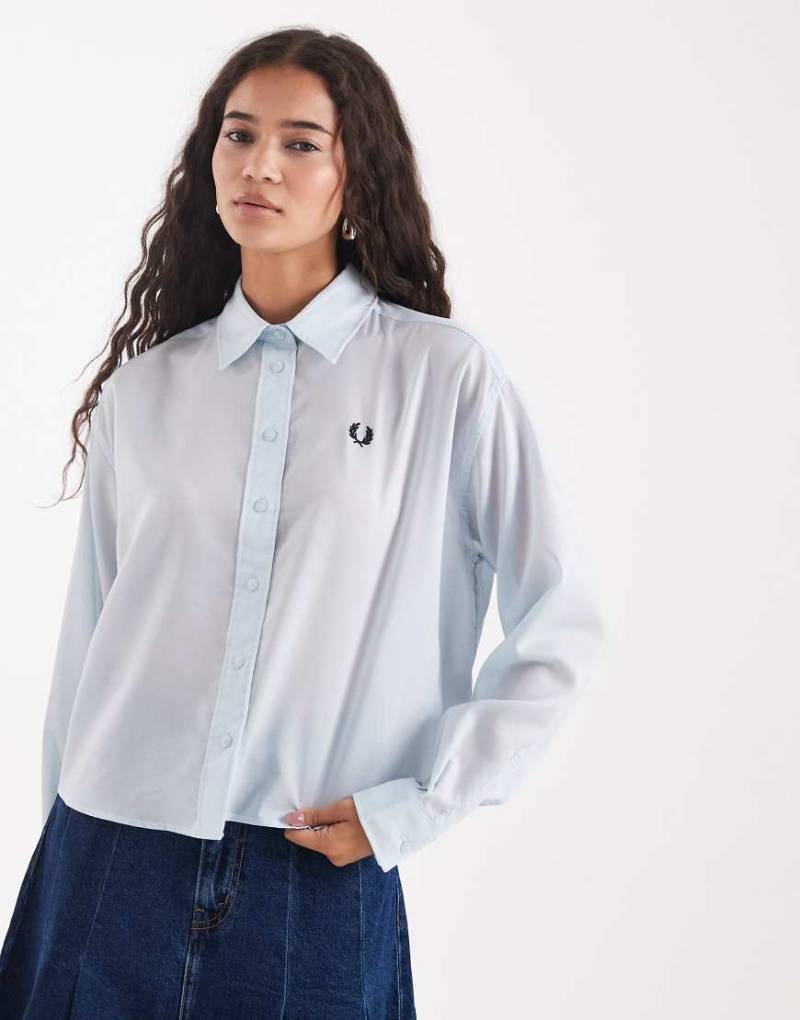 Fred Perry - Hemd in Blau mit Knopfleiste von Fred Perry