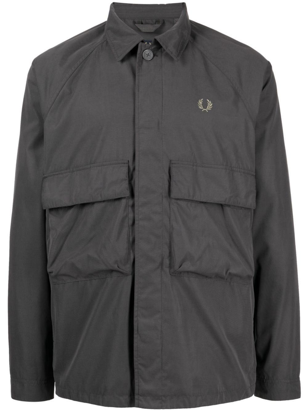 Fred Perry Hemdjacke im Utility-Look - Grau von Fred Perry