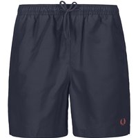 Fred Perry Herren Badeshorts blau unifarben von Fred Perry