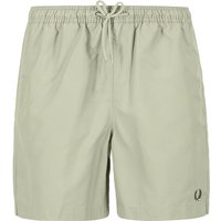 Fred Perry Herren Badeshorts grün unifarben von Fred Perry