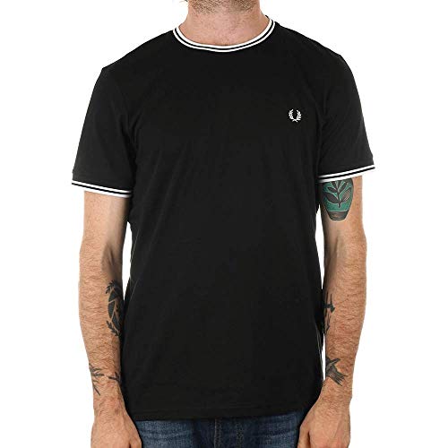 T-SHIRT M1588 BLACK- von Fred Perry