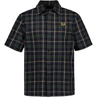 Fred Perry Herren Kurzarmhemd blau kariert von Fred Perry