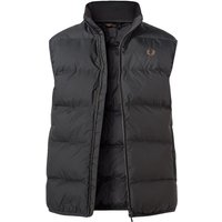 Fred Perry Herren Steppweste schwarz unifarben von Fred Perry