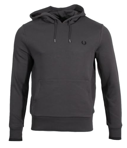 Fred Perry Herren Kapuzenpullover Hoodie M2643 (DE/NL/SE/PL, Alphanumerisch, M, Regular, Regular, Grau) von Fred Perry