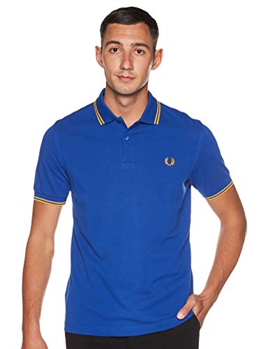 Fred Perry Herren M3600 Polohemd, Azul-Amarillo, M von Fred Perry