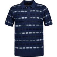 Fred Perry Herren Polo-Shirt blau gemustert von Fred Perry