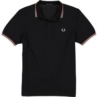 Fred Perry Herren Polo-Shirt schwarz Baumwoll-Piqué von Fred Perry