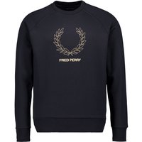 Fred Perry Herren Sweatshirt grau unifarben von Fred Perry