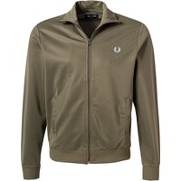 Fred Perry Herren Sweatjacke grün unifarben von Fred Perry