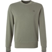 Fred Perry Herren Sweatshirt grün unifarben von Fred Perry