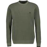 Fred Perry Herren Pullover grün unifarben von Fred Perry