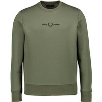 Fred Perry Herren Pullover grün unifarben von Fred Perry