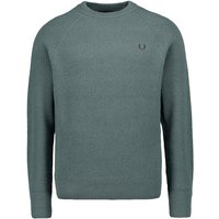 Fred Perry Herren Pullover grün unifarben von Fred Perry