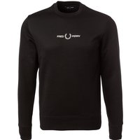 Fred Perry Herren Pullover schwarz unifarben von Fred Perry