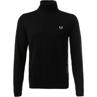 Fred Perry Herren Pullover schwarz unifarben von Fred Perry