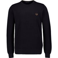 Fred Perry Herren Pullover schwarz unifarben von Fred Perry