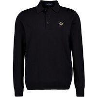 Fred Perry Herren Pullover schwarz unifarben von Fred Perry