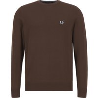 Fred Perry Herren Pullover braun unifarben von Fred Perry