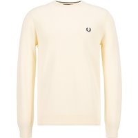 Fred Perry Herren Pullover weiß unifarben von Fred Perry