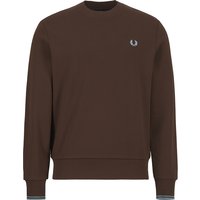 Fred Perry Herren Sweatshirt braun unifarben von Fred Perry