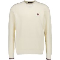 Fred Perry Herren Pullover weiß unifarben von Fred Perry