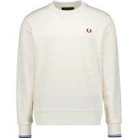 Fred Perry Herren Sweatshirt weiß unifarben von Fred Perry