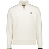 Fred Perry Herren Troyer weiß unifarben von Fred Perry