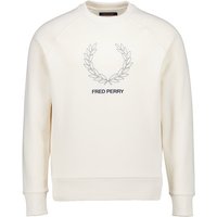 Fred Perry Herren Sweatshirt weiß unifarben von Fred Perry