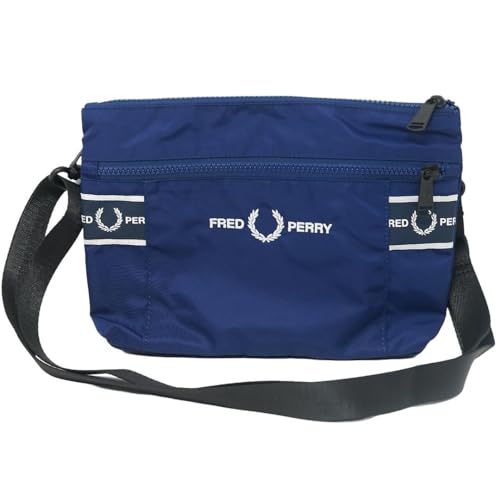 Fred Perry Herren Sacoche Umhängetasche mit Lorbeerblatt-Logo in französischem Marineblau, Französisches Marineblau, One Size von Fred Perry