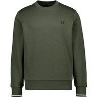 Fred Perry Herren Sweatshirt grün unifarben von Fred Perry