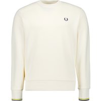 Fred Perry Herren Sweatshirt weiß unifarben von Fred Perry