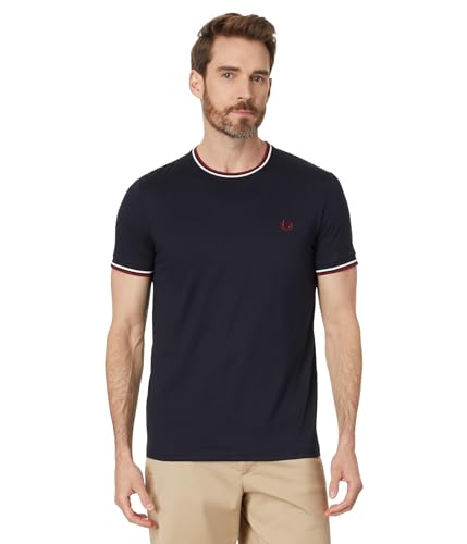 Fred Perry Herren Zweireihiges T-Shirt Unterhemd, T55, S von Fred Perry