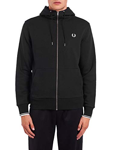 Fred Perry Hooded Zip Through Sweatshirt, Sportjackett - S von Fred Perry