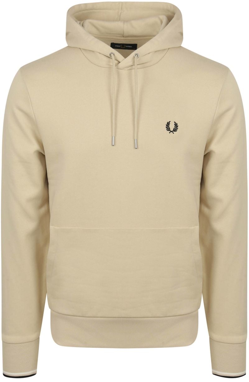 Fred Perry Hoodie Logo Beige - Größe L von Fred Perry