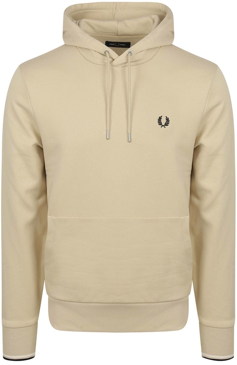 Fred Perry Hoodie Logo Beige - Größe XL von Fred Perry