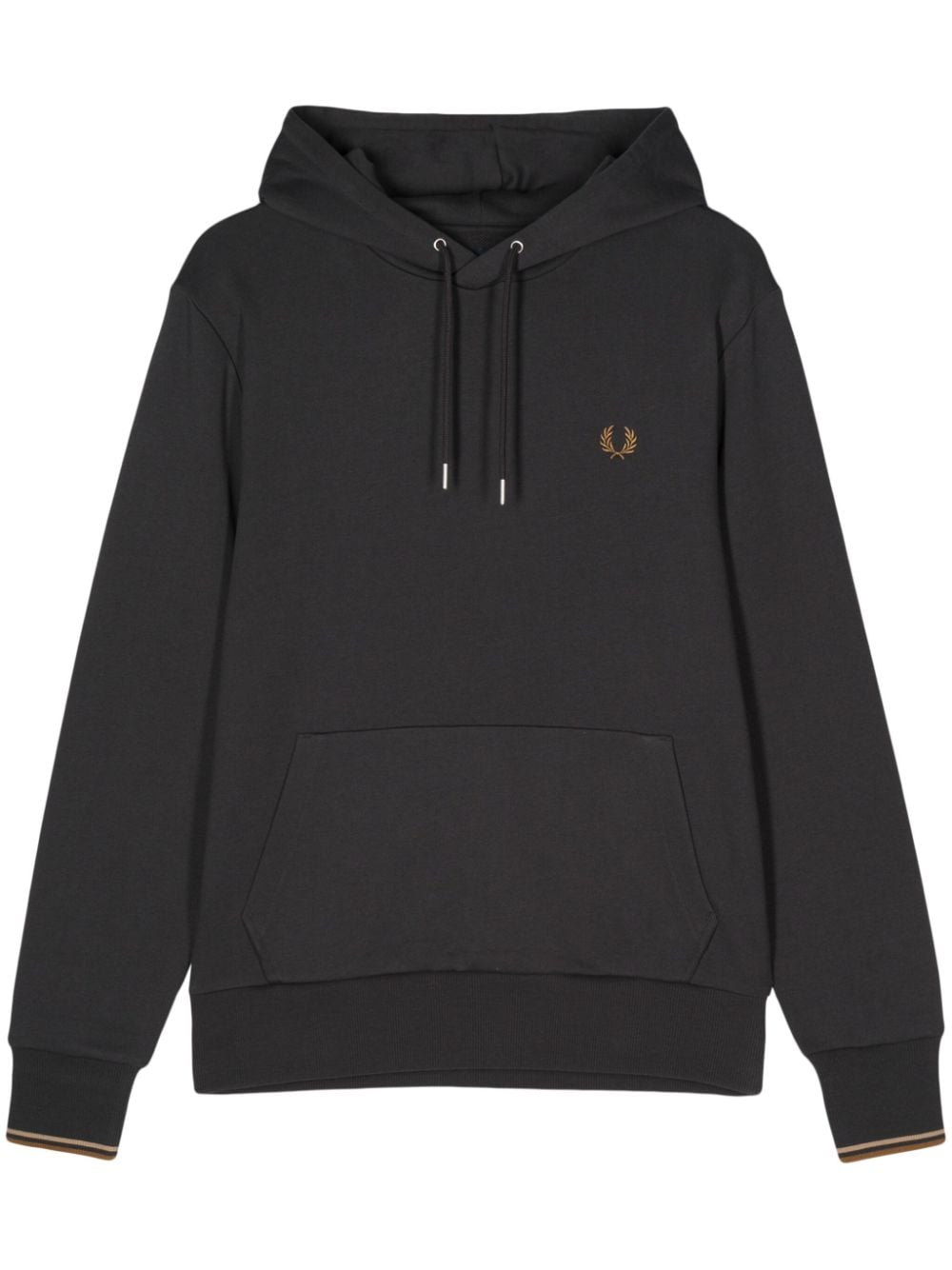 Fred Perry Hoodie mit Logo-Stickerei - Grau von Fred Perry