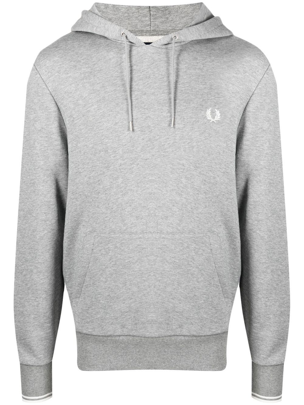 Fred Perry Hoodie mit Logo-Stickerei - Grau von Fred Perry