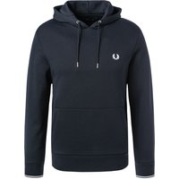 Fred Perry Herren Hoodie blau Baumwolle unifarben von Fred Perry