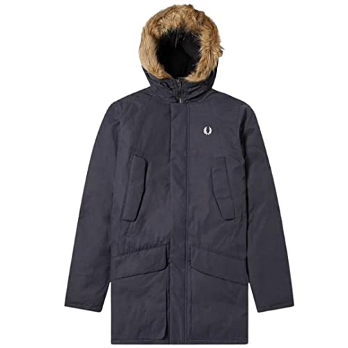 Fred Perry J9538 102 Primaloft Instulation Schwarz Parka Jacke, Schwarz , XXL von Fred Perry