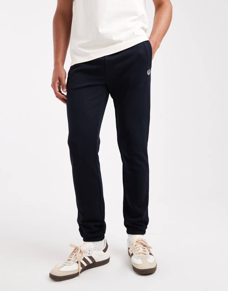 Fred Perry - Jogginghose in Marineblau mit Kordelzug von Fred Perry