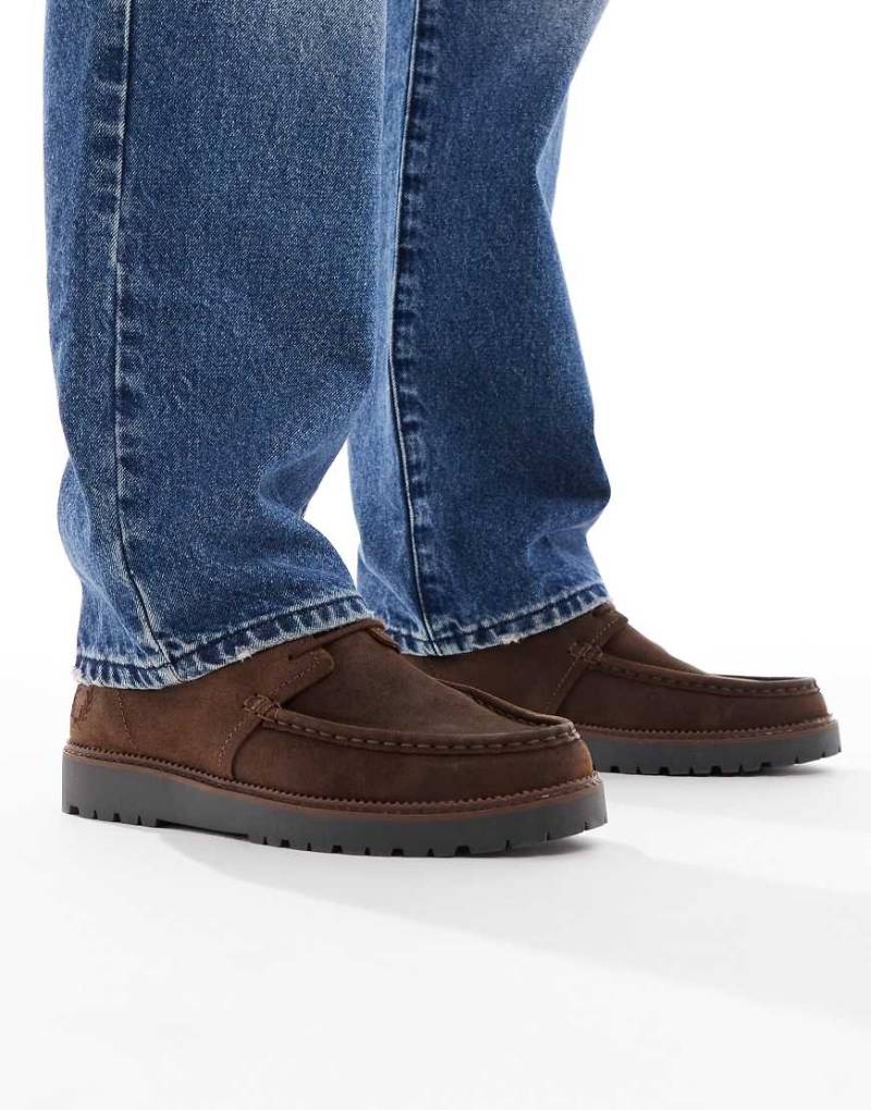 Fred Perry - Kenney - Stiefel aus gewachstem Wildleder in Braun mit mittelhohem Schaftabschluss-Brown von Fred Perry