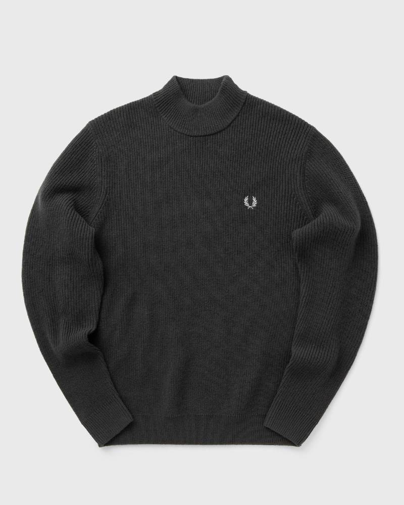 Fred Perry LAMBSWOOL MOCK NECK JUMPER men Pullovers grey in Größe:L von Fred Perry