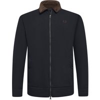 Fred Perry Leichte Jacke mit Kordelkragen und gesticktem Logo in S von Fred Perry