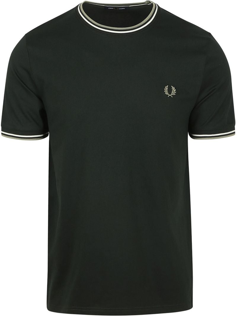 Fred Perry M1588 Twin Tipped T Shirt Dunkelgrün - Größe M Fred Perry M1588 Twin Tipped T Shirt Dunkelgrün - Größe M von Fred Perry