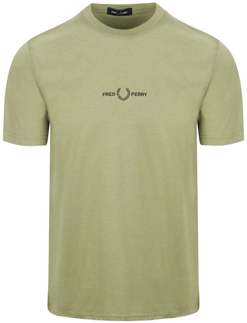 Fred Perry M4580 Embroidered Olive  - Größe XXL von Fred Perry