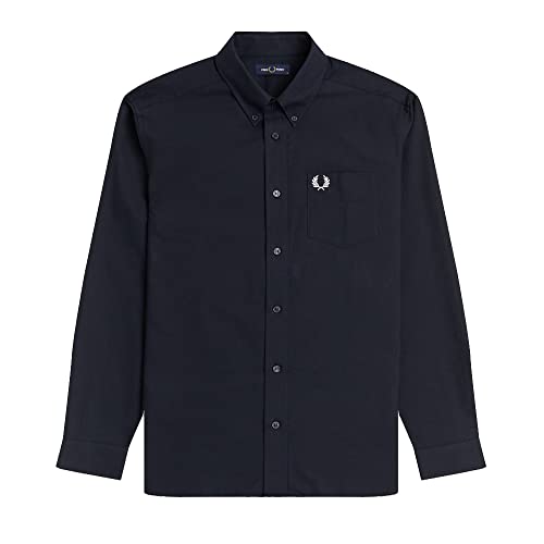 Fred Perry Men's Oxford Shirt Regular Fit Navy in Size Medium von Fred Perry